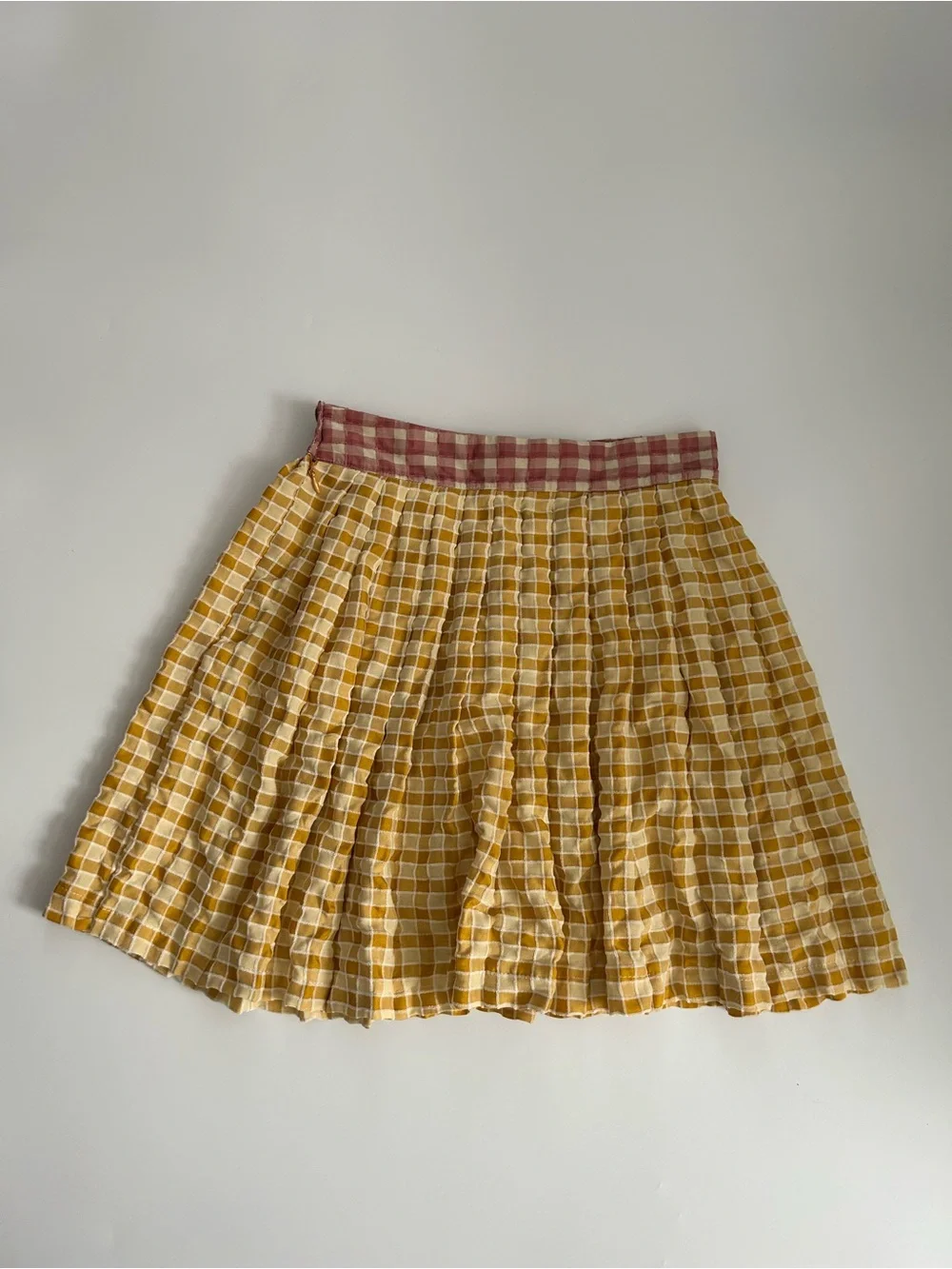 Lisa Says Gah! Meg Plaid Pleated Mini Skirt XS Boho Street Classic Preppy $160